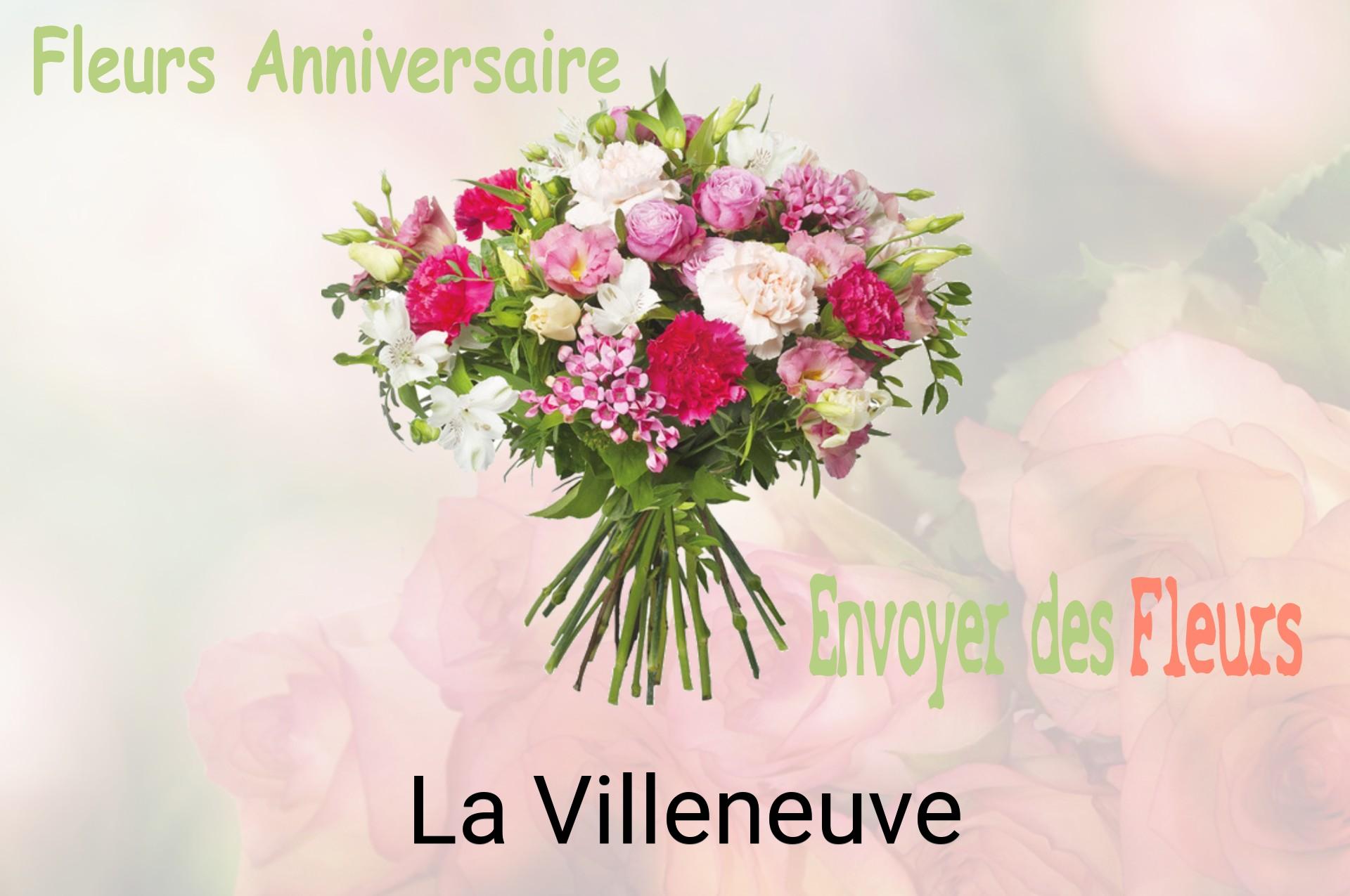 Bouquet de fleurs d’anniversaire livré à La Villeneuve