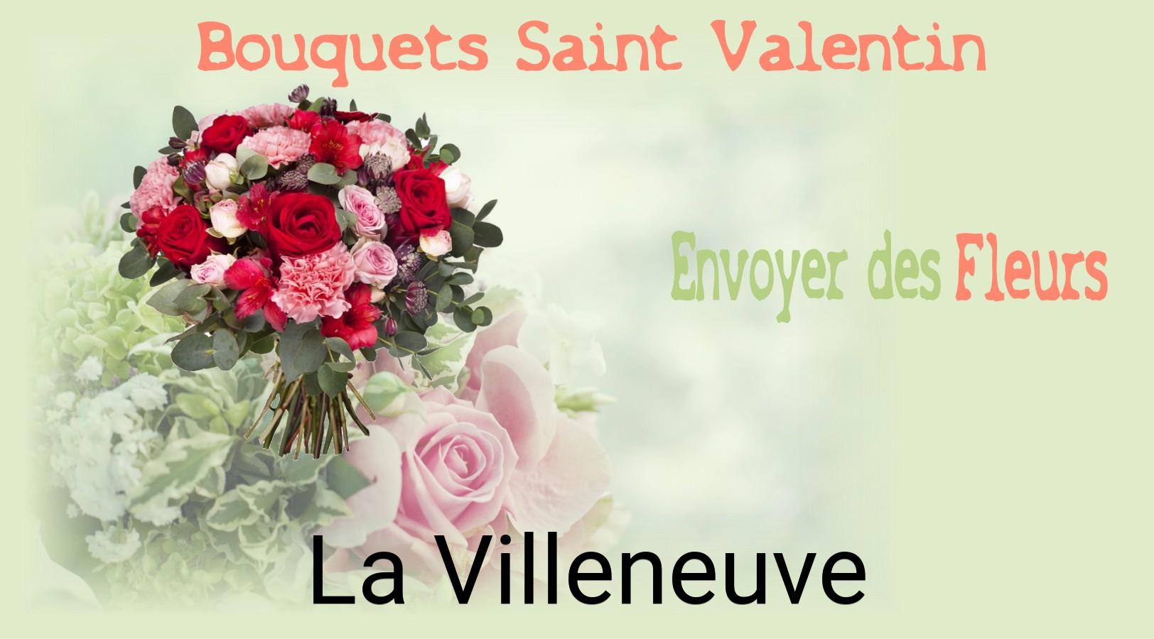 Roses de Saint-Valentin livrées à La Villeneuve